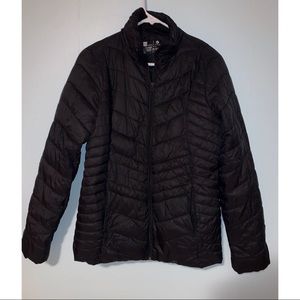 Black puffer jacket